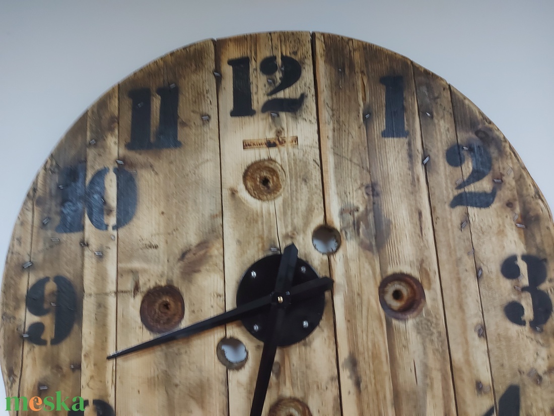 Kábeldob falióra  - otthon & életmód - dekoráció - fali és függő dekoráció - falióra & óra - Meska.hu