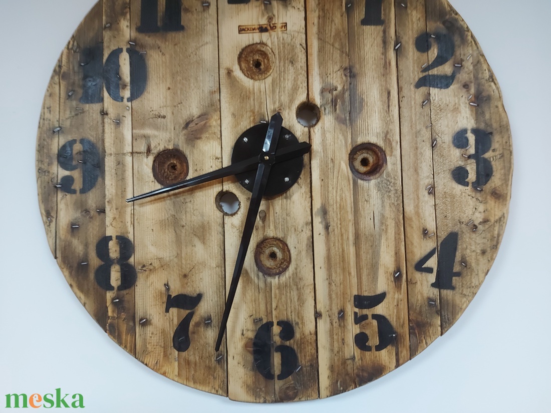 Kábeldob falióra  - otthon & életmód - dekoráció - fali és függő dekoráció - falióra & óra - Meska.hu