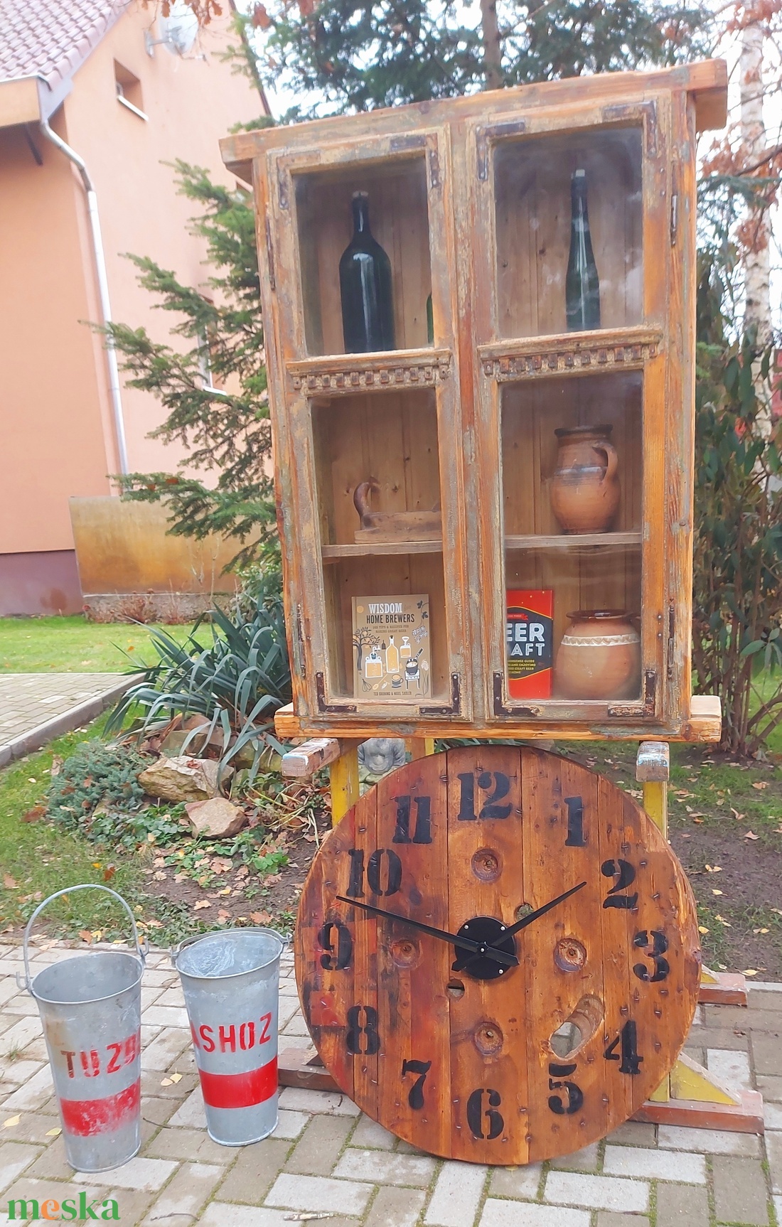 Régi ablak vitrin  - otthon & életmód - bútor - polc - Meska.hu