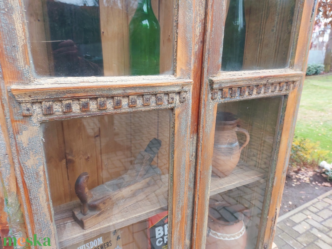 Régi ablak vitrin  - otthon & életmód - bútor - polc - Meska.hu