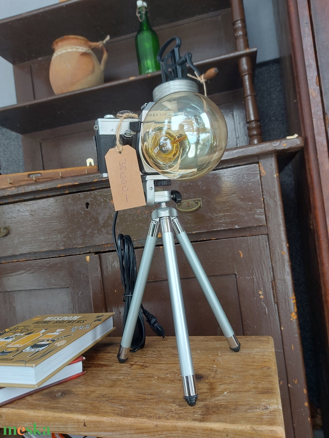Fényképezőgép lámpa  - otthon & életmód - lámpa - asztali lámpa - Meska.hu