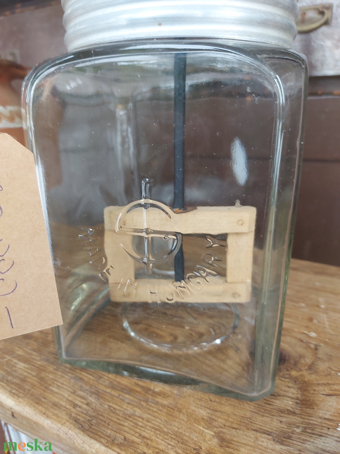 Régi vajköpülő  - esküvő - dekoráció - asztaldísz - Meska.hu