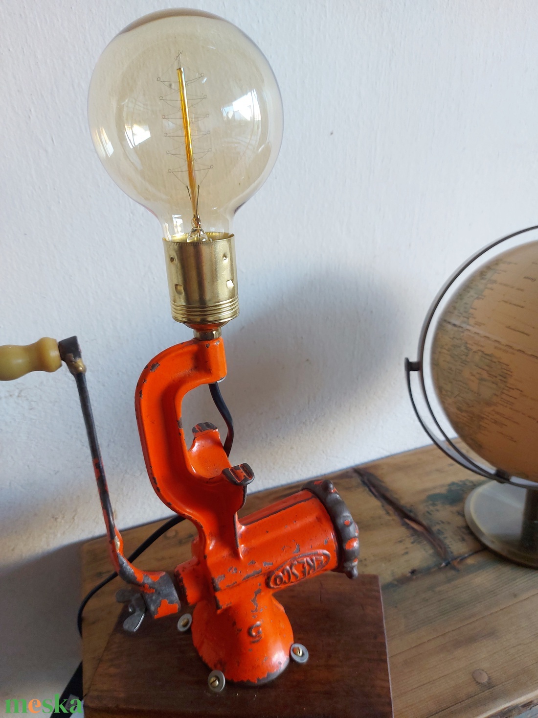 Patinás húsdaráló lámpa  - otthon & életmód - lámpa - asztali lámpa - Meska.hu