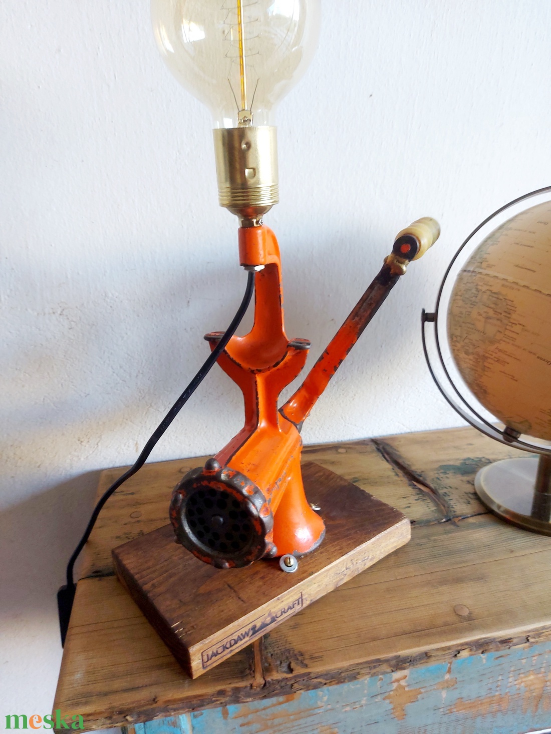 Patinás húsdaráló lámpa  - otthon & életmód - lámpa - asztali lámpa - Meska.hu