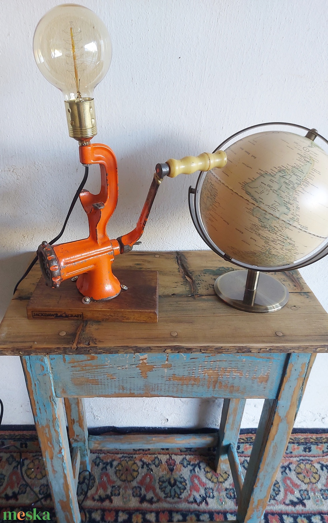 Patinás húsdaráló lámpa  - otthon & életmód - lámpa - asztali lámpa - Meska.hu