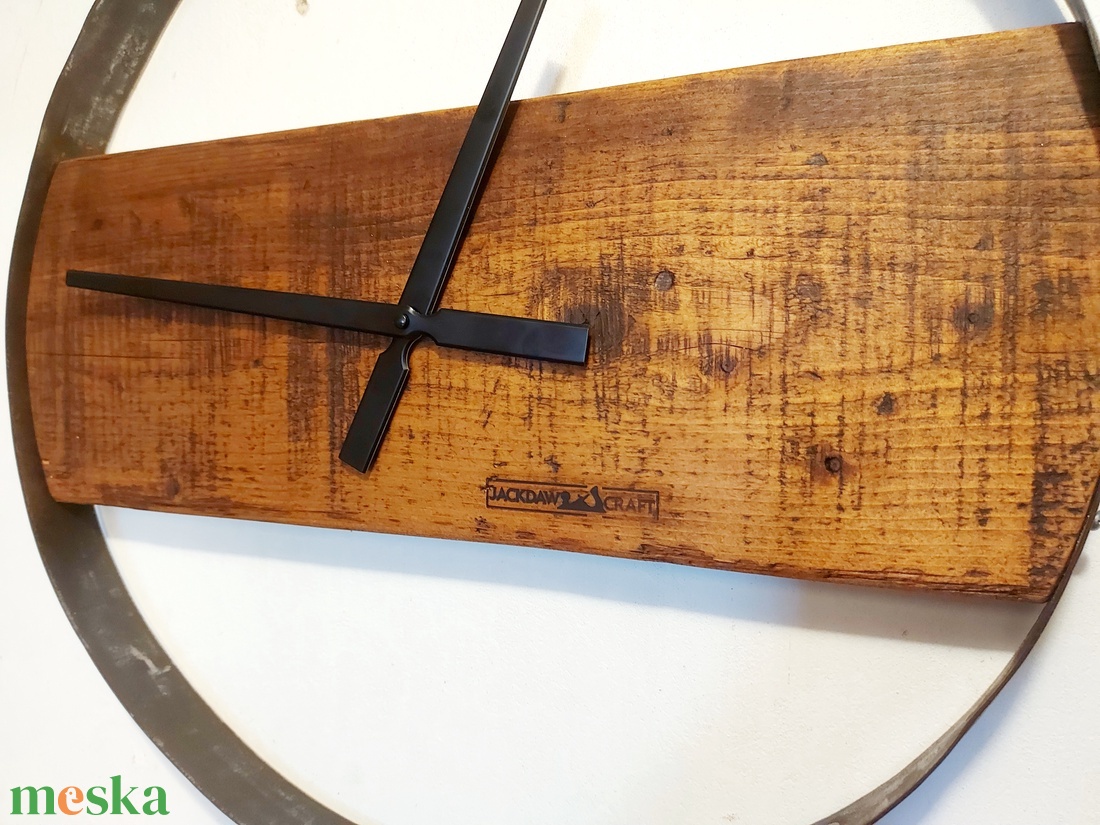 Hordó abroncs óra  - otthon & életmód - dekoráció - fali és függő dekoráció - falióra & óra - Meska.hu