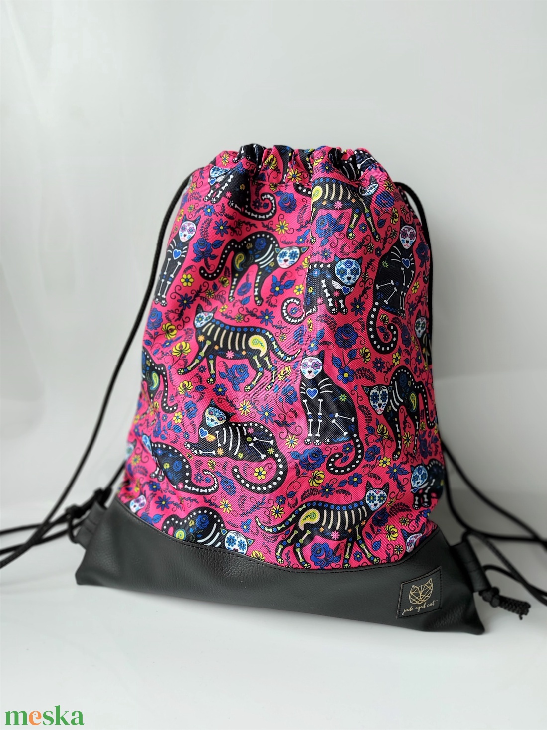 Catastrophe pink macskás hátizsák, gym bag - táska & tok - hátizsák - hátizsák - Meska.hu Catastrophe pink macskás hátizsák, gym bag - táska & tok - hátizsák - hátizsák - Meska.hu