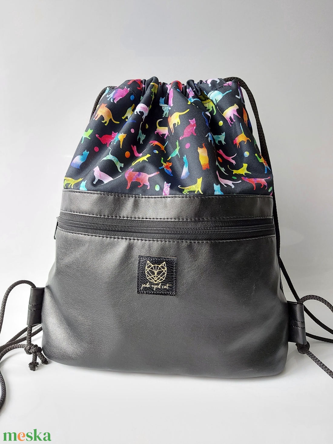 Catwalk színes macskás gym bag - táska & tok - hátizsák - hátizsák - Meska.hu Catwalk színes macskás gym bag - táska & tok - hátizsák - hátizsák - Meska.hu