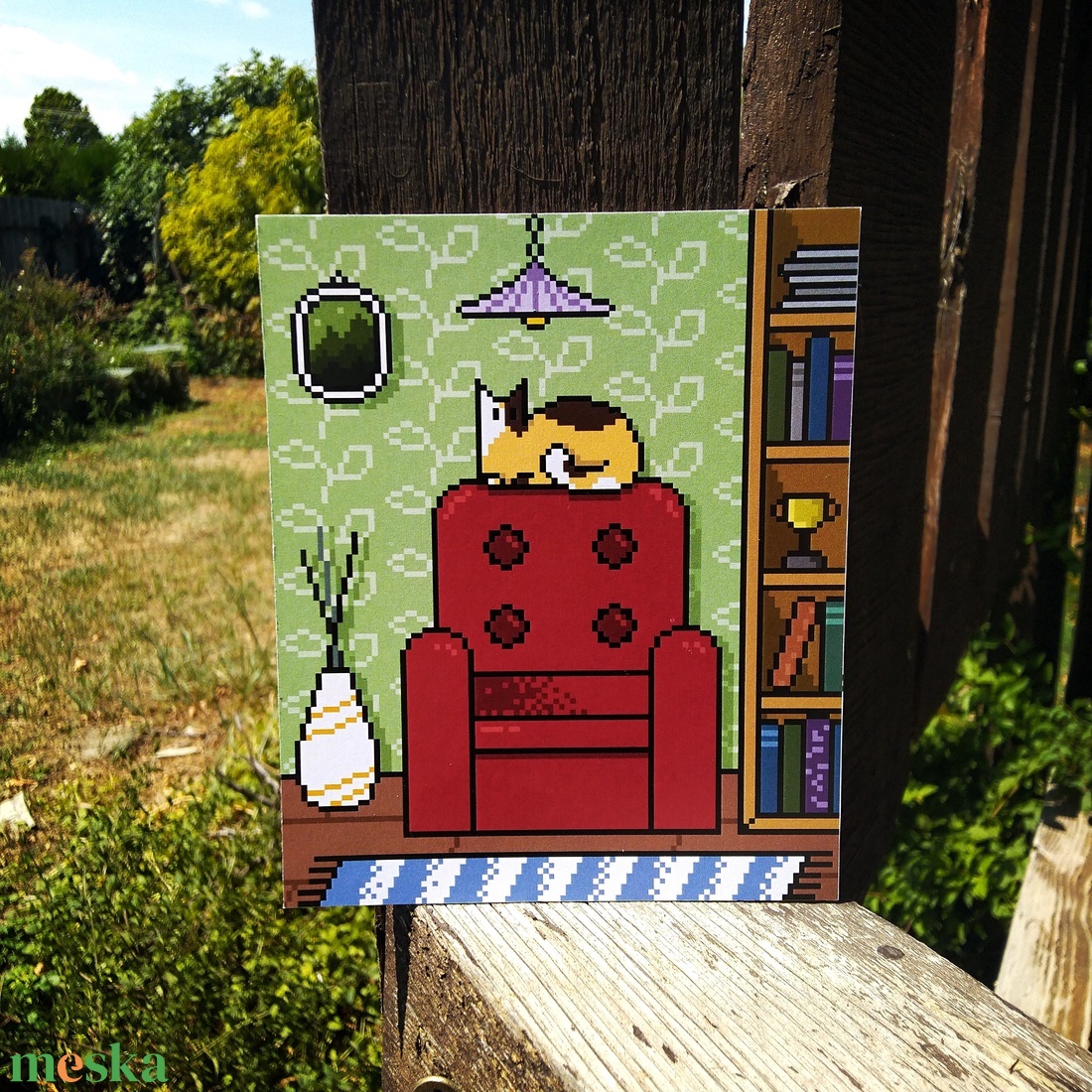 Pixel cicás print - otthon & életmód - papír, írószer - ajándékozás kellékei - képeslap, üdvözlőlap - Meska.hu Pixel cicás print - otthon & életmód - papír, írószer - ajándékozás kellékei - képeslap, üdvözlőlap - Meska.hu