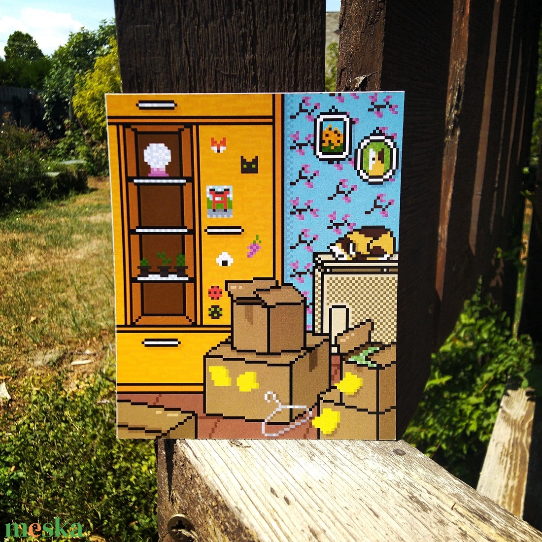Pixel cicás print 3 - otthon & életmód - papír, írószer - ajándékozás kellékei - képeslap, üdvözlőlap - Meska.hu Pixel cicás print 3 - otthon & életmód - papír, írószer - ajándékozás kellékei - képeslap, üdvözlőlap - Meska.hu