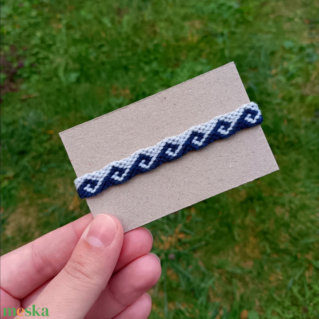 Görög mintás karkötő - ékszer - karkötő - fonott karkötő - Meska.hu