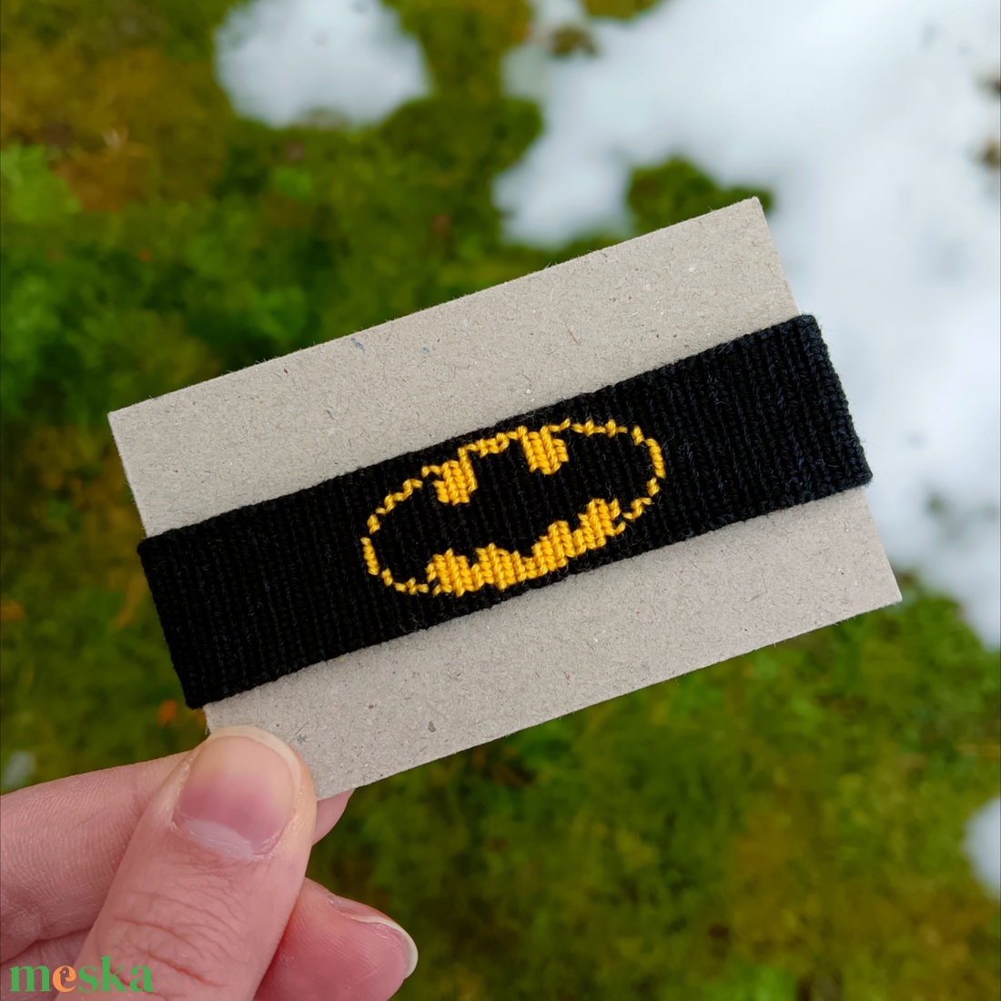Batman karkötő - ékszer - karkötő - fonott karkötő - Meska.hu
