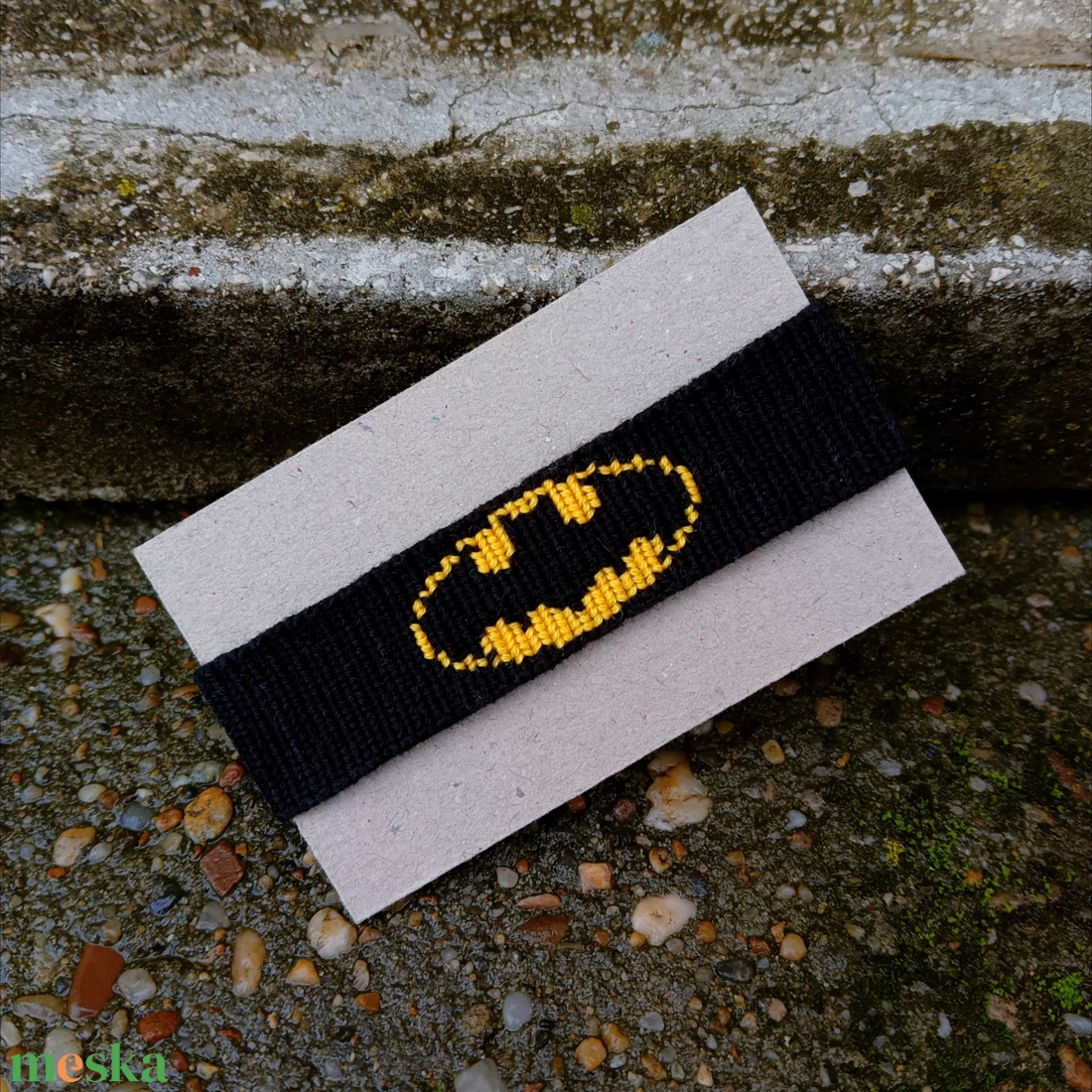 Batman karkötő - ékszer - karkötő - fonott karkötő - Meska.hu