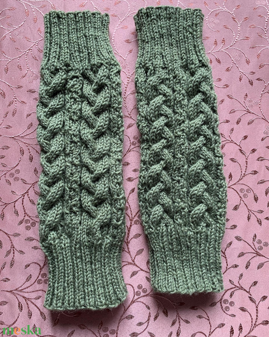 Lábszár melegítő, kötött,  100% gyapjú - ruha & divat - cipő & papucs - lábszármelegítő - Meska.hu