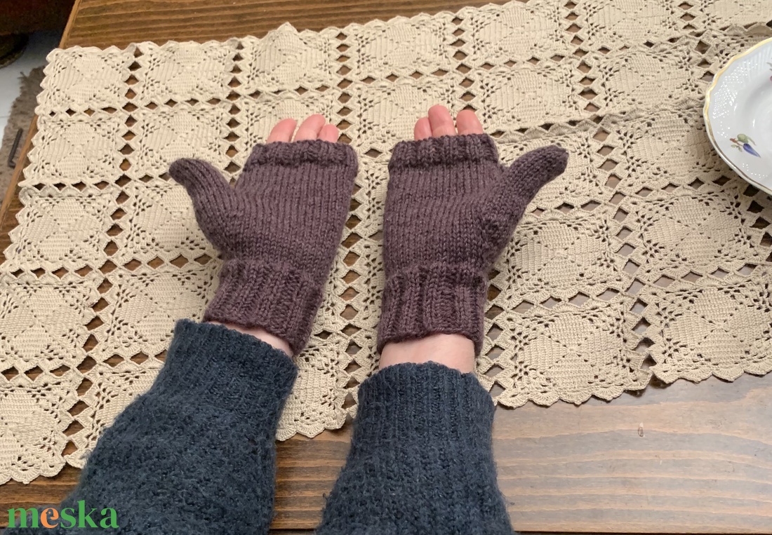 Kapucnis barna kesztyű - ruha & divat - sál, sapka, kendő - kesztyű - Meska.hu