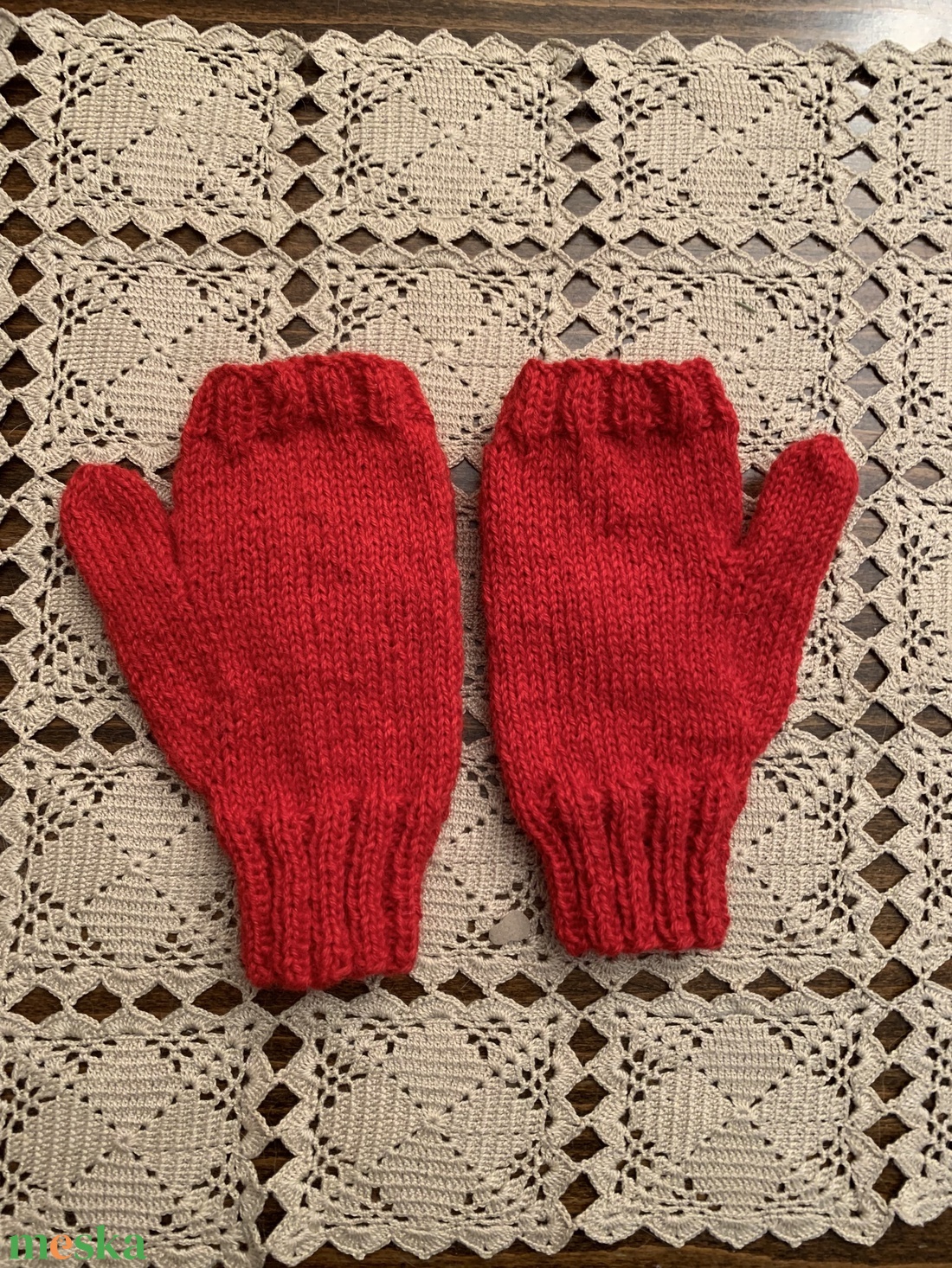 Kötött kesztyű - ruha & divat - sál, sapka, kendő - kesztyű - Meska.hu