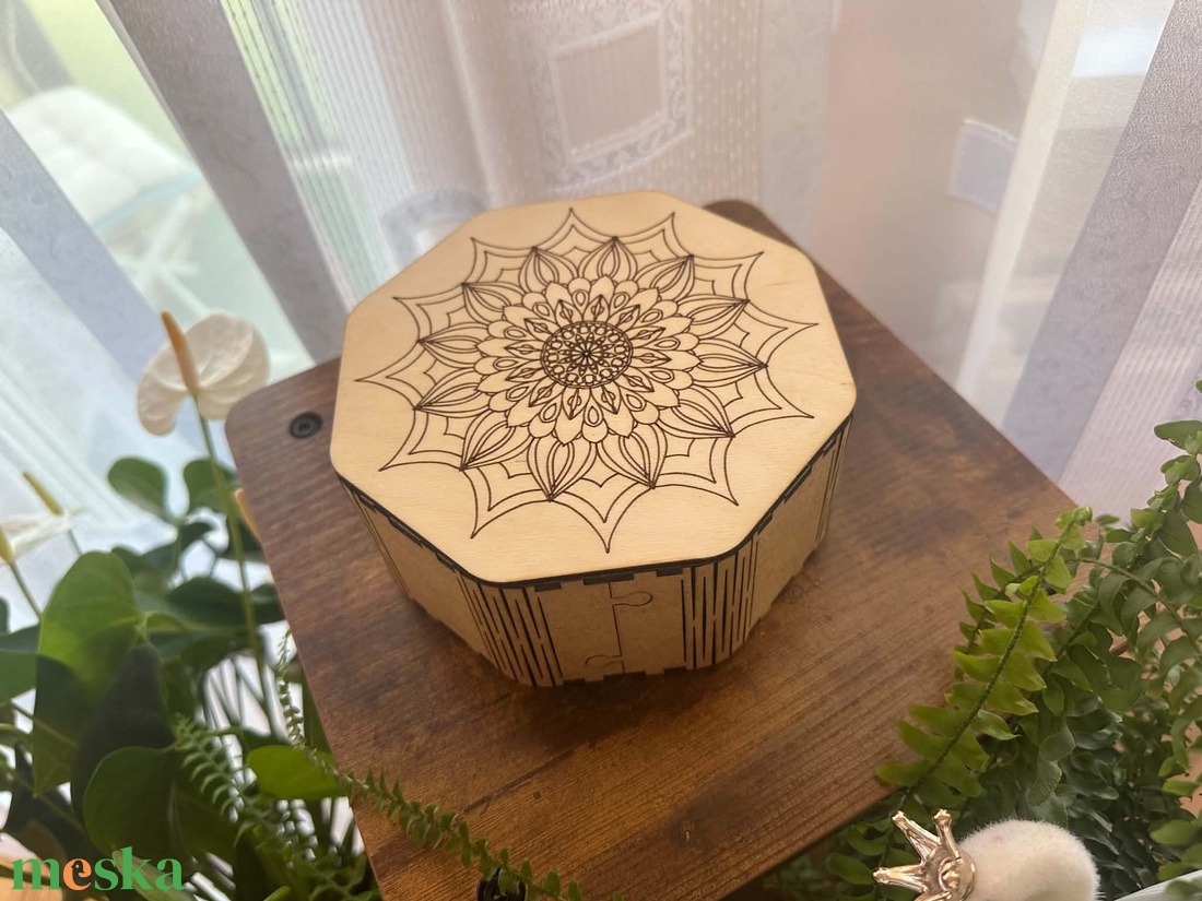 Mandala fa doboz - ékszer - ékszertartó - ékszerdoboz - Meska.hu