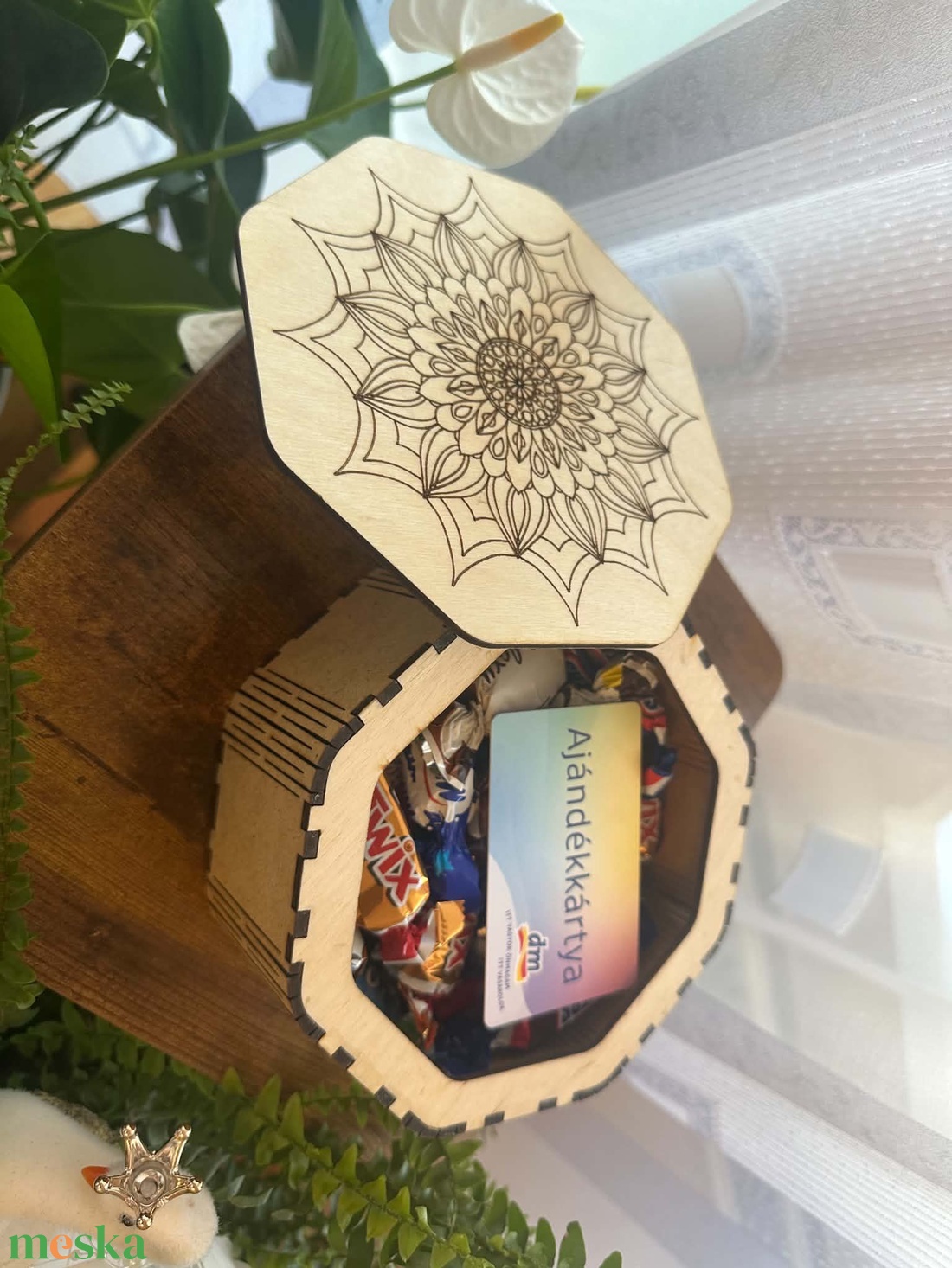 Mandala fa doboz - ékszer - ékszertartó - ékszerdoboz - Meska.hu