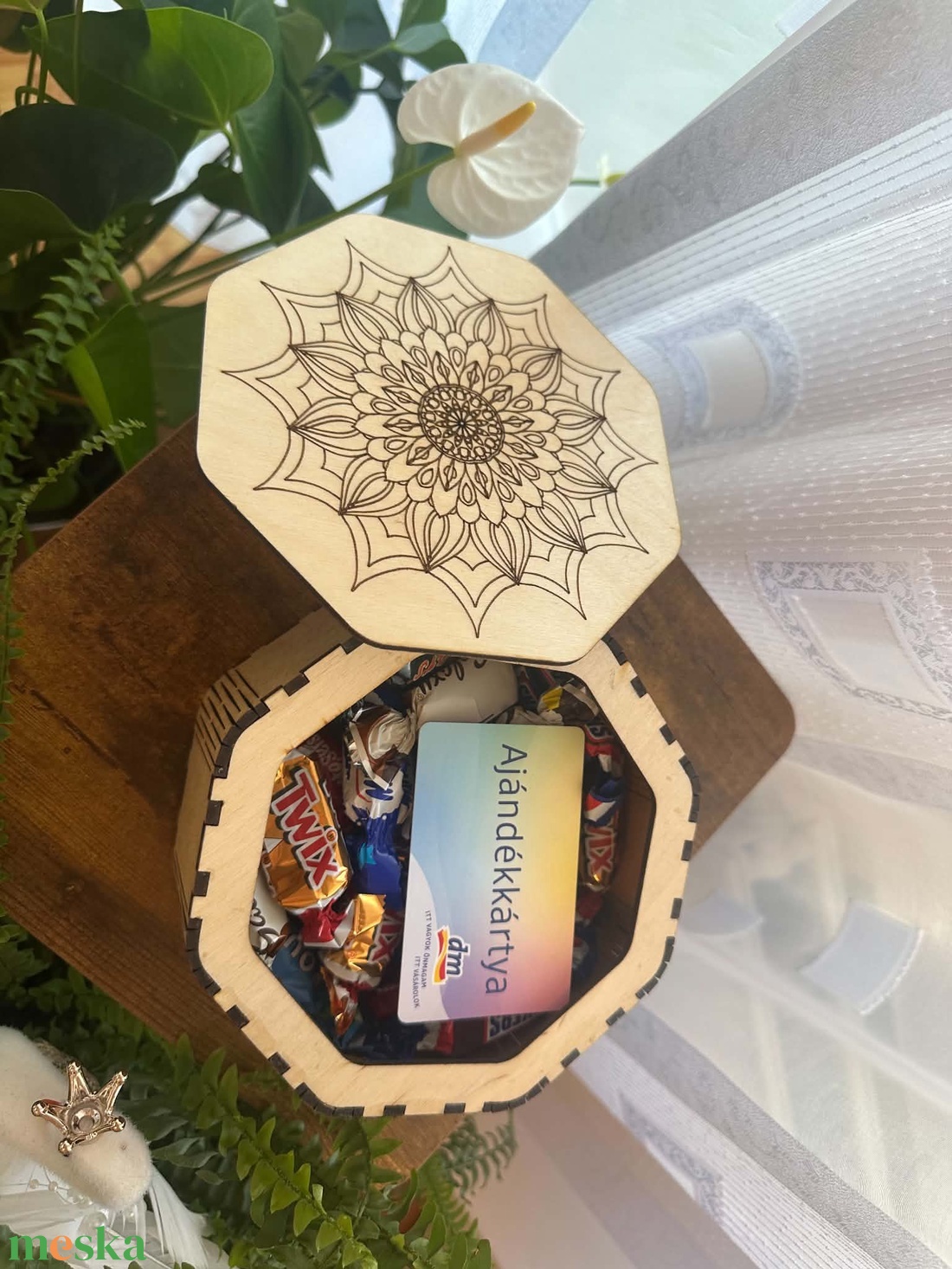 Mandala fa doboz - ékszer - ékszertartó - ékszerdoboz - Meska.hu