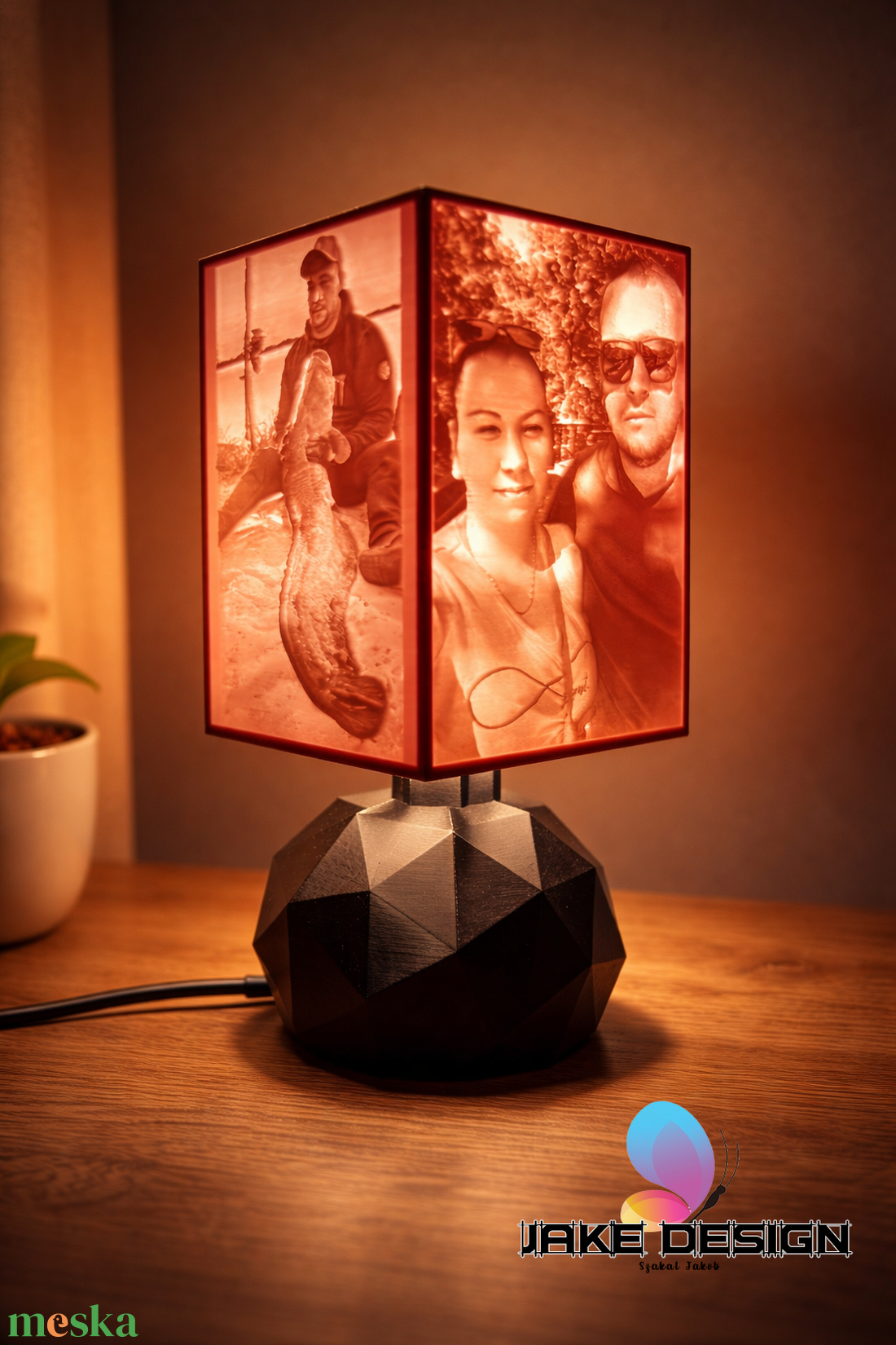9 x 13cm Egyedi Képes Lithophane - otthon & életmód - lámpa - asztali lámpa - Meska.hu