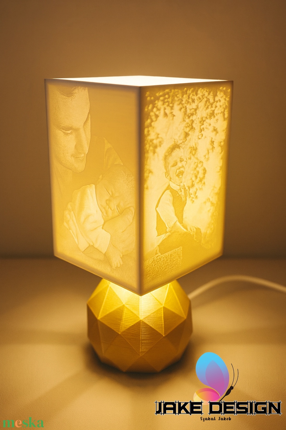 10 x 15 cm Egyedi Képes Lithophane - otthon & életmód - lámpa - asztali lámpa - Meska.hu