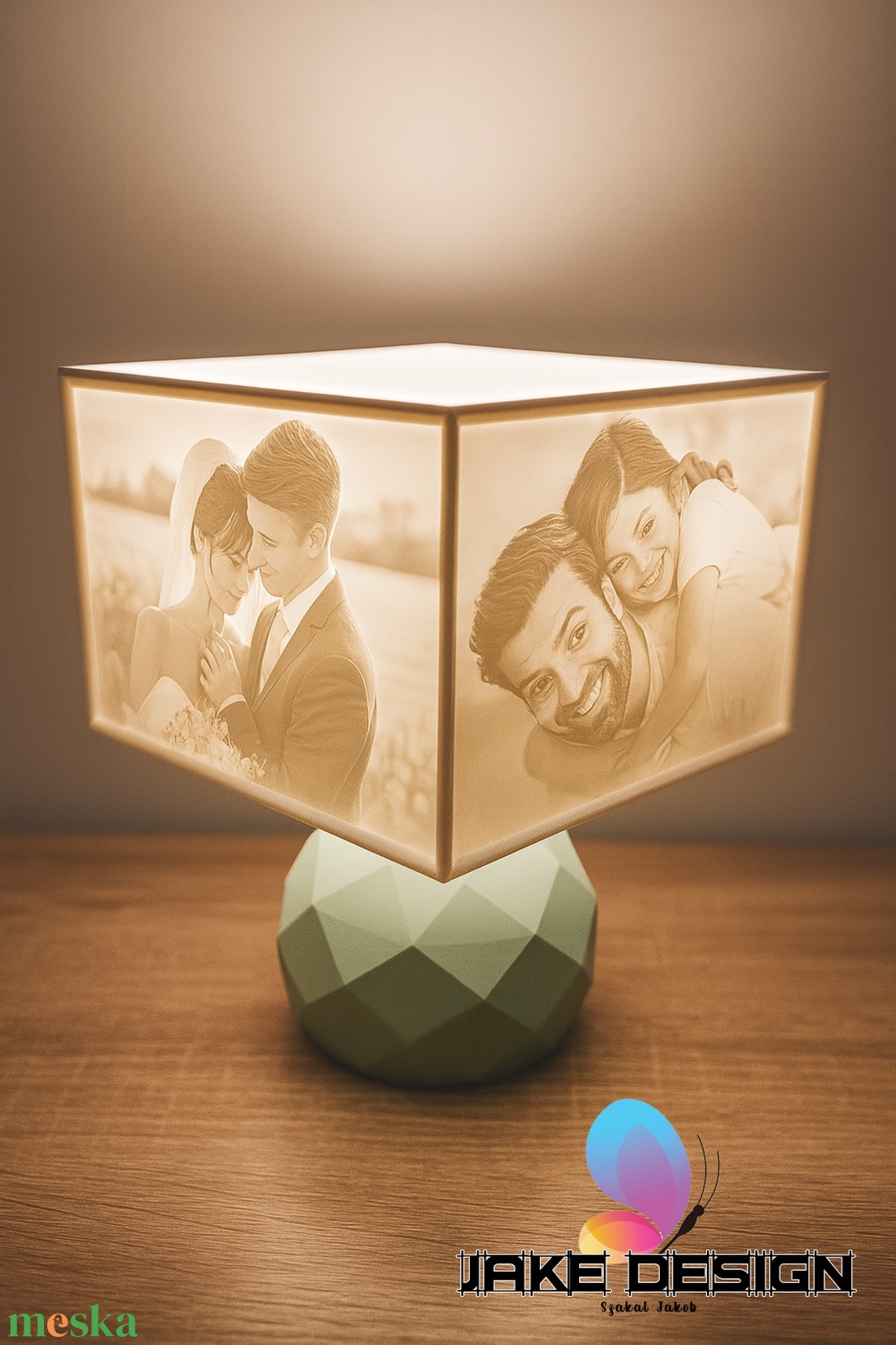 13 x 18 cm Egyedi Képes Lithophane - otthon & életmód - lámpa - asztali lámpa - Meska.hu