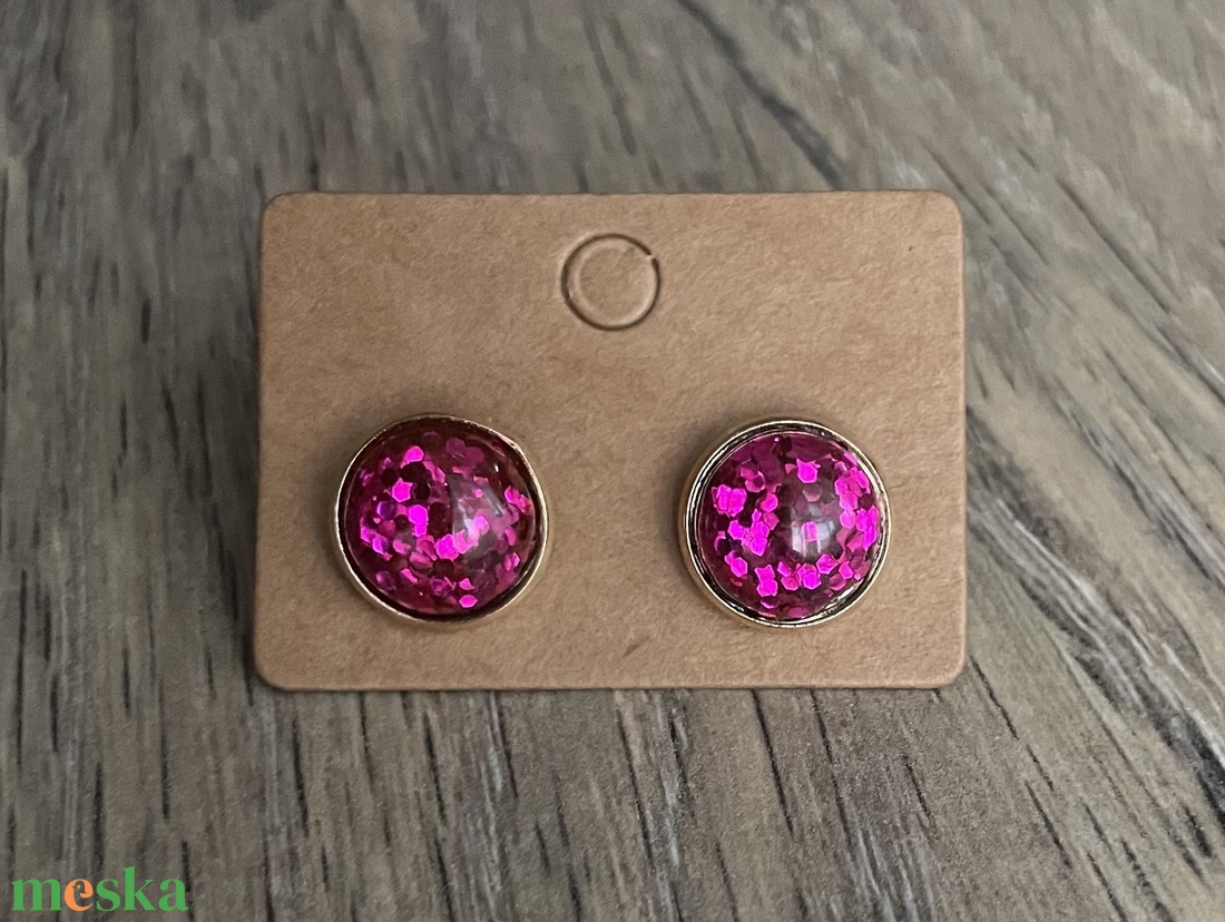 Cabochon stílusú fülbevaló - ékszer - fülbevaló - pötty fülbevaló - Meska.hu