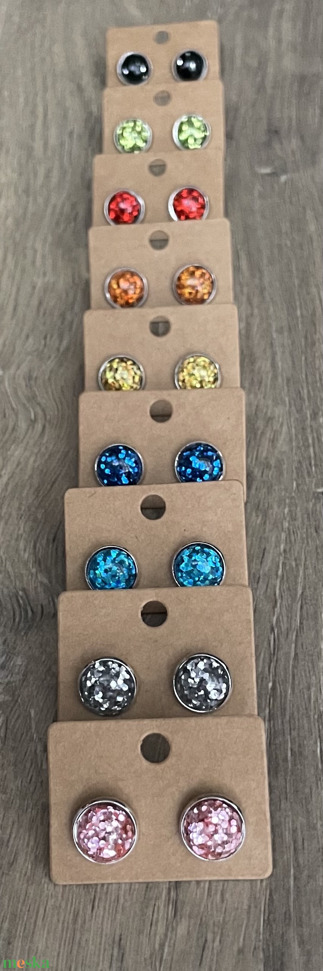 Cabochon stílusú fülbevaló - ékszer - fülbevaló - pötty fülbevaló - Meska.hu