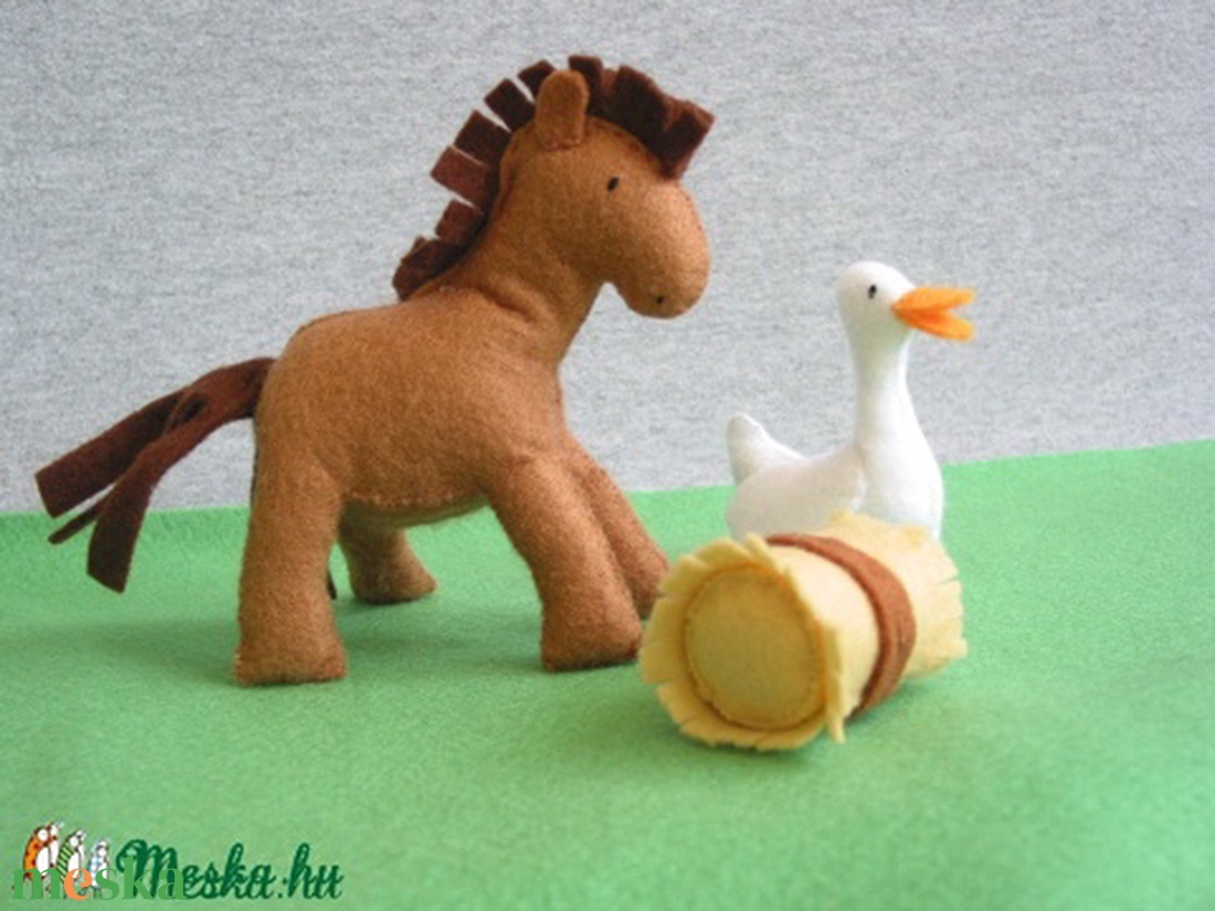 6db-os farm állat szett filcből  -  - Meska.hu