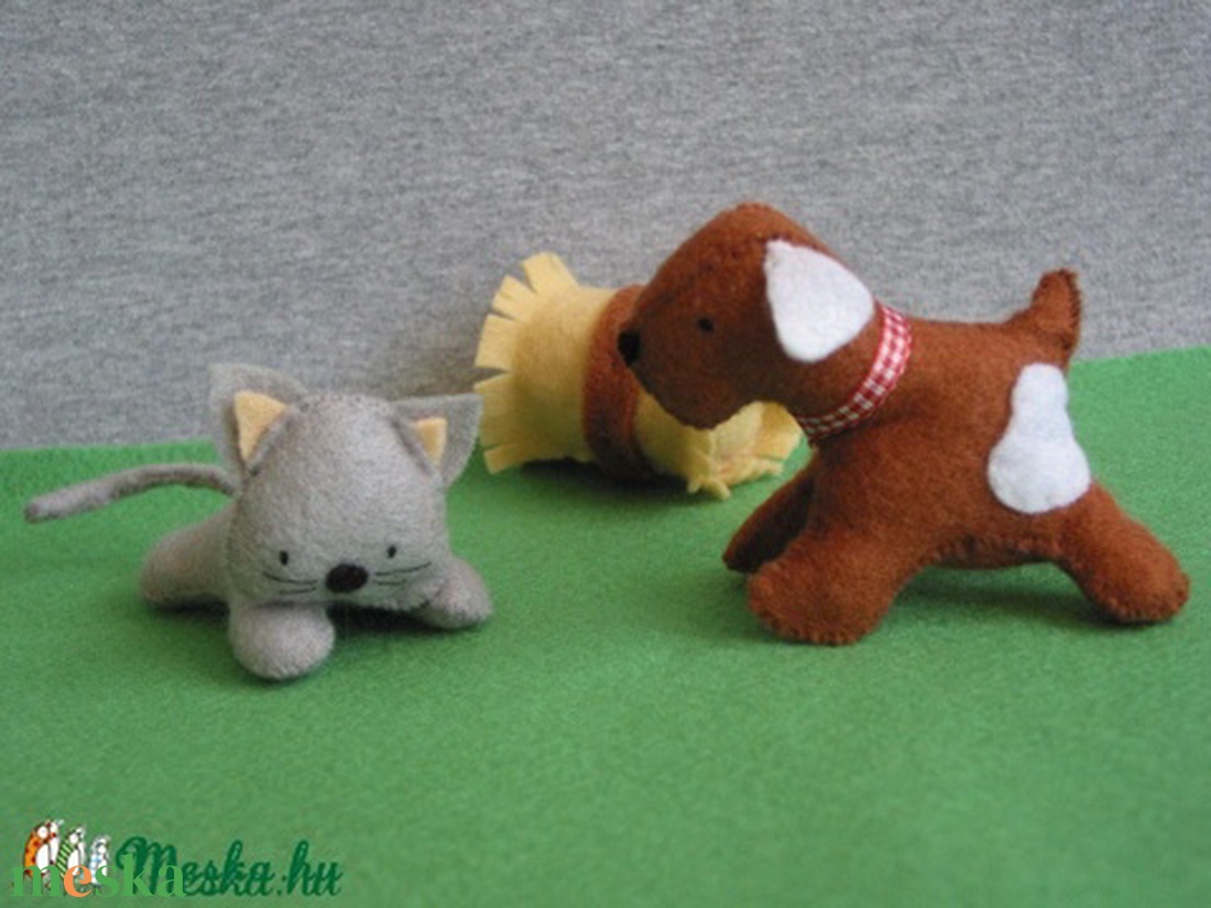 6db-os farm állat szett filcből  -  - Meska.hu