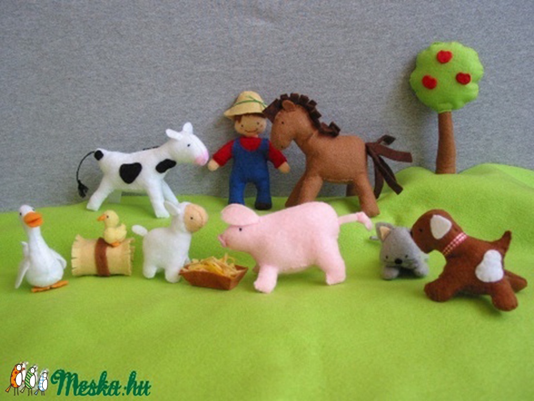 12db-os egyedi  farm állat szett  -  - Meska.hu