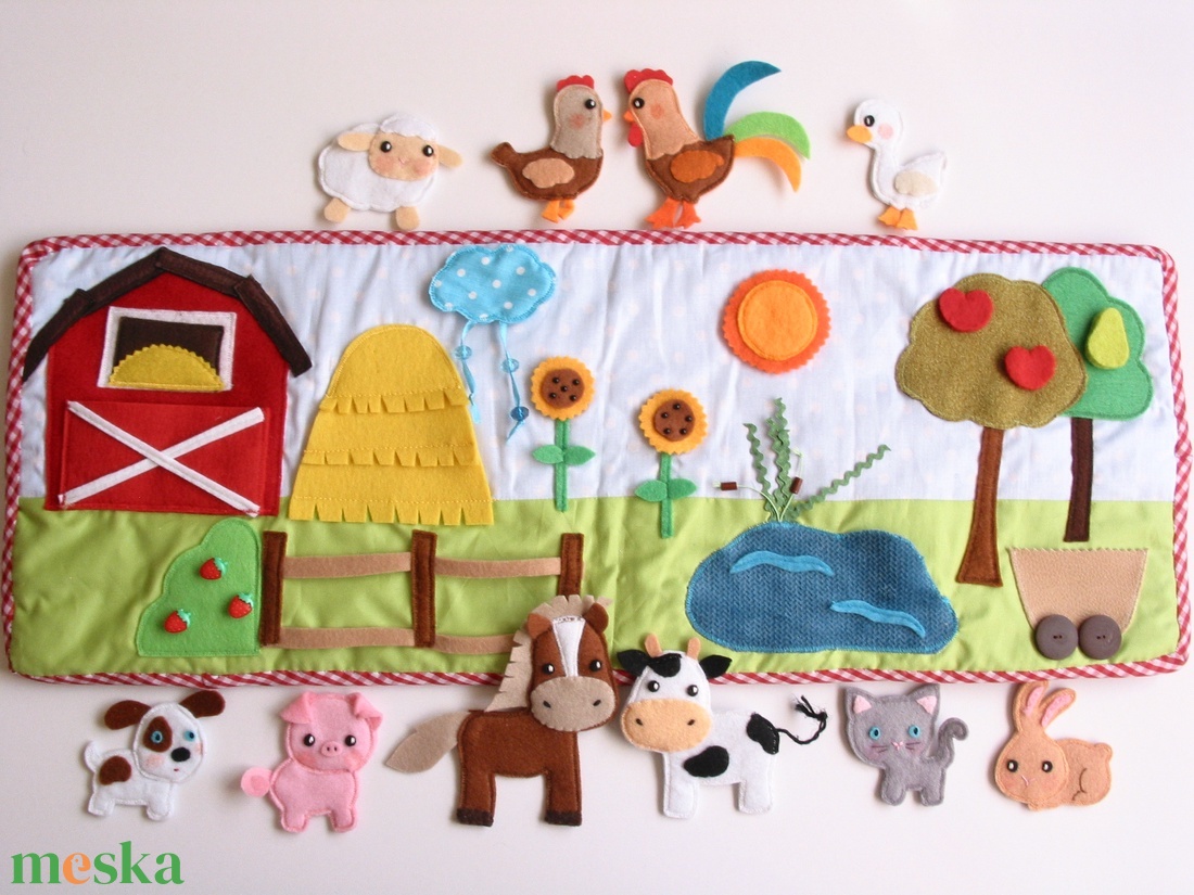 A farm állatai- interaktív játszókönyv 10db állatkával AZONNAL VIHETŐ!!! - játék & sport - szerepjáték - Meska.hu A farm állatai- interaktív játszókönyv 10db állatkával AZONNAL VIHETŐ!!! - játék & sport - szerepjáték - Meska.hu