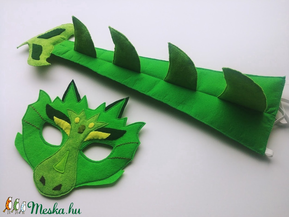 Sárkány farsangi jelmez szett -RENDELHETŐ!!!! - ruha & divat - jelmez & álarc - jelmez - Meska.hu