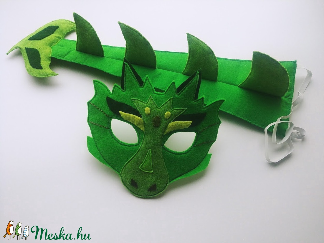 Sárkány farsangi jelmez szett -RENDELHETŐ!!!! - ruha & divat - jelmez & álarc - jelmez - Meska.hu