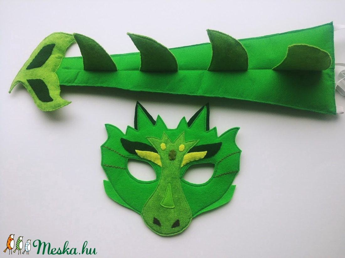 Sárkány farsangi jelmez szett -RENDELHETŐ!!!! - ruha & divat - jelmez & álarc - jelmez - Meska.hu