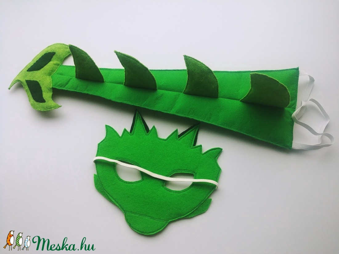 Sárkány farsangi jelmez szett -RENDELHETŐ!!!! - ruha & divat - jelmez & álarc - jelmez - Meska.hu