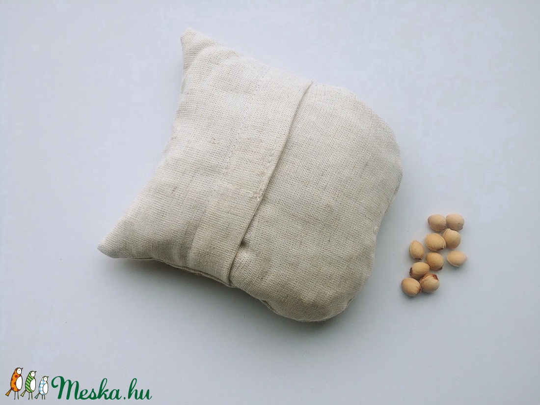 Bagoly doktor- meggymag párna ( drapp-pasztel- pöttyös) - szépségápolás - egészségmegőrzési kellékek - Meska.hu