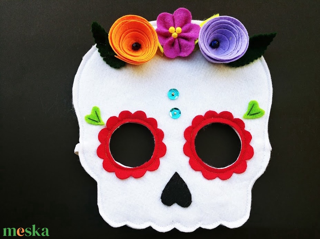 Sugar skull cukorkoponya álarc- RENDELHETŐ! - otthon & életmód - dekoráció - halloween - halloweeni jelmez és kiegészítők - Meska.hu Sugar skull cukorkoponya álarc- RENDELHETŐ! - otthon & életmód - dekoráció - halloween - halloweeni jelmez és kiegészítők - Meska.hu