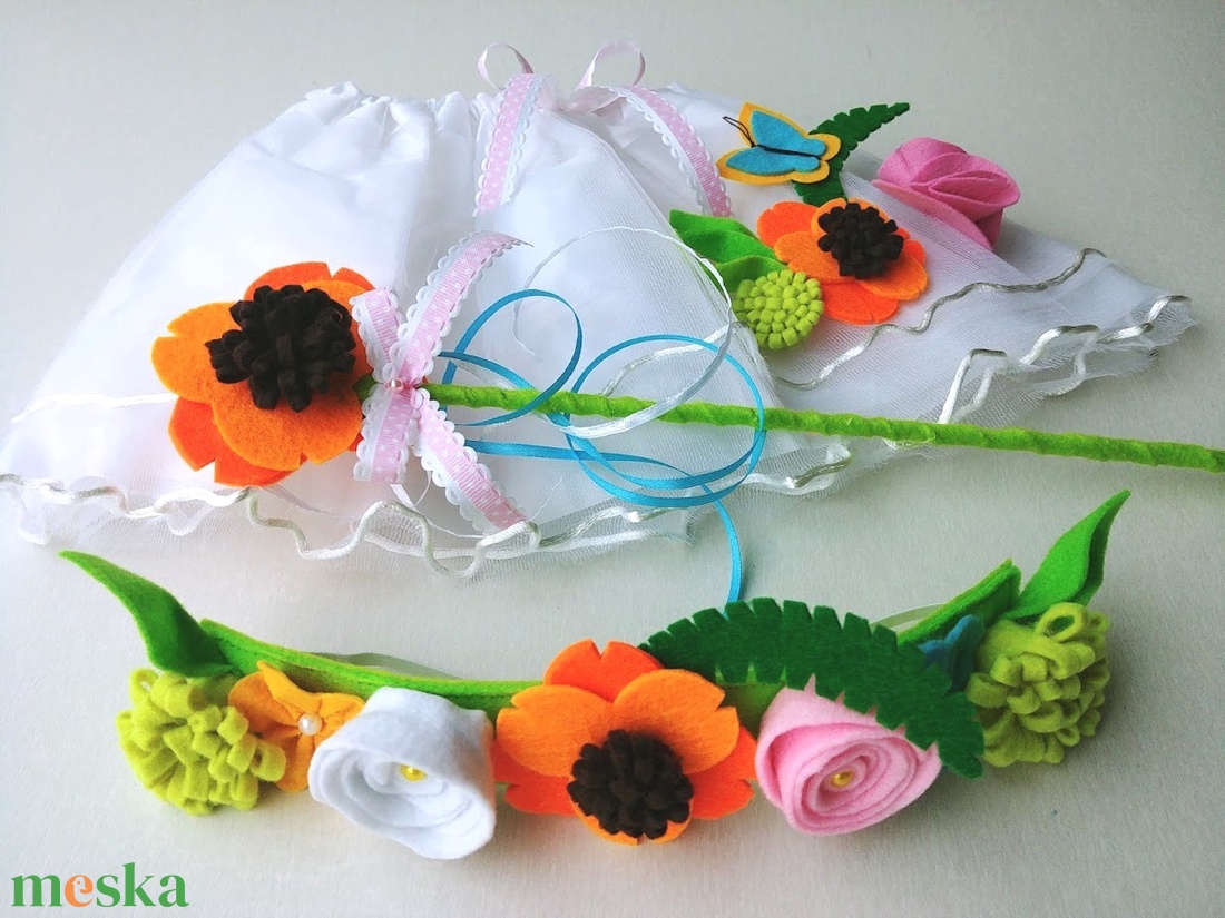 Tavasz tündér farsangi jelmez szett � Rendelhető! - ruha & divat - jelmez & álarc - jelmez - Meska.hu