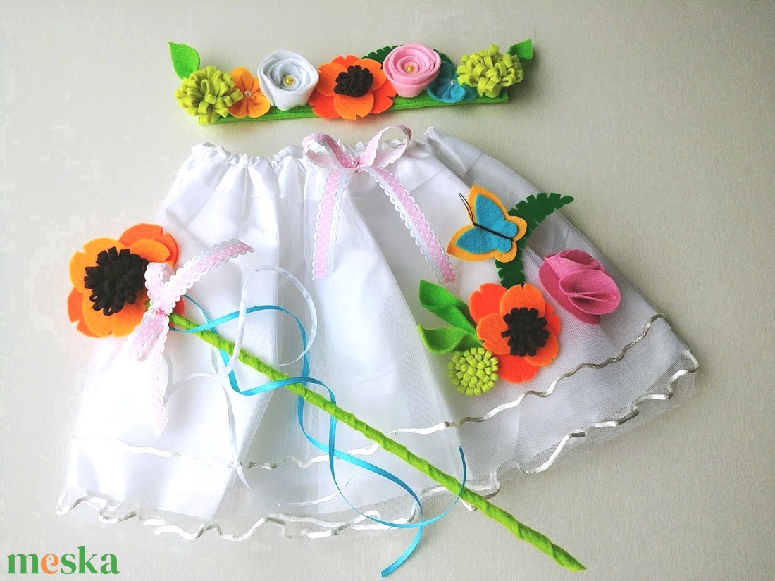 Tavasz tündér farsangi jelmez szett � Rendelhető! - ruha & divat - jelmez & álarc - jelmez - Meska.hu