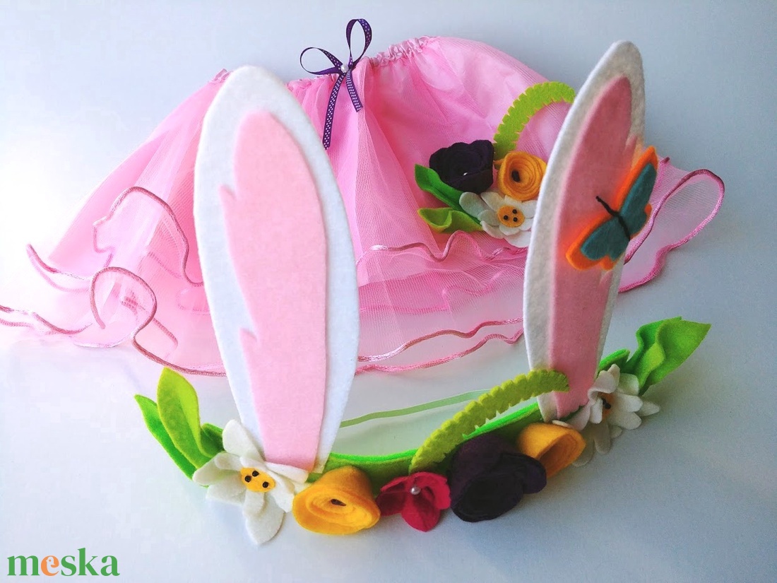 Nyuszitündér farsangi jelmez szett � RENDELHETŐ! - ruha & divat - jelmez & álarc - jelmez - Meska.hu