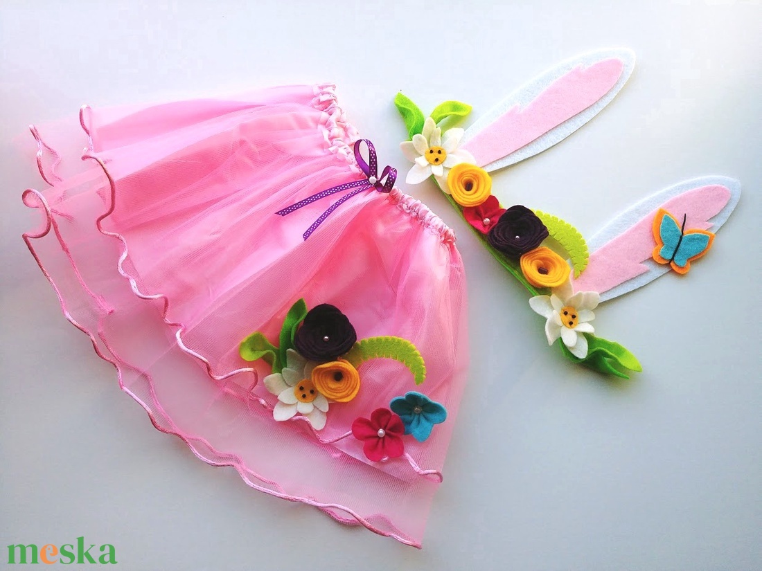 Nyuszitündér farsangi jelmez szett � RENDELHETŐ! - ruha & divat - jelmez & álarc - jelmez - Meska.hu