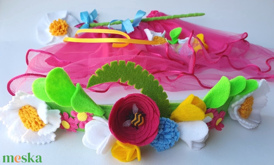 Virágtündér farsangi jelmez szett  RENDELHETŐ!!! - ruha & divat - jelmez & álarc - jelmez - Meska.hu