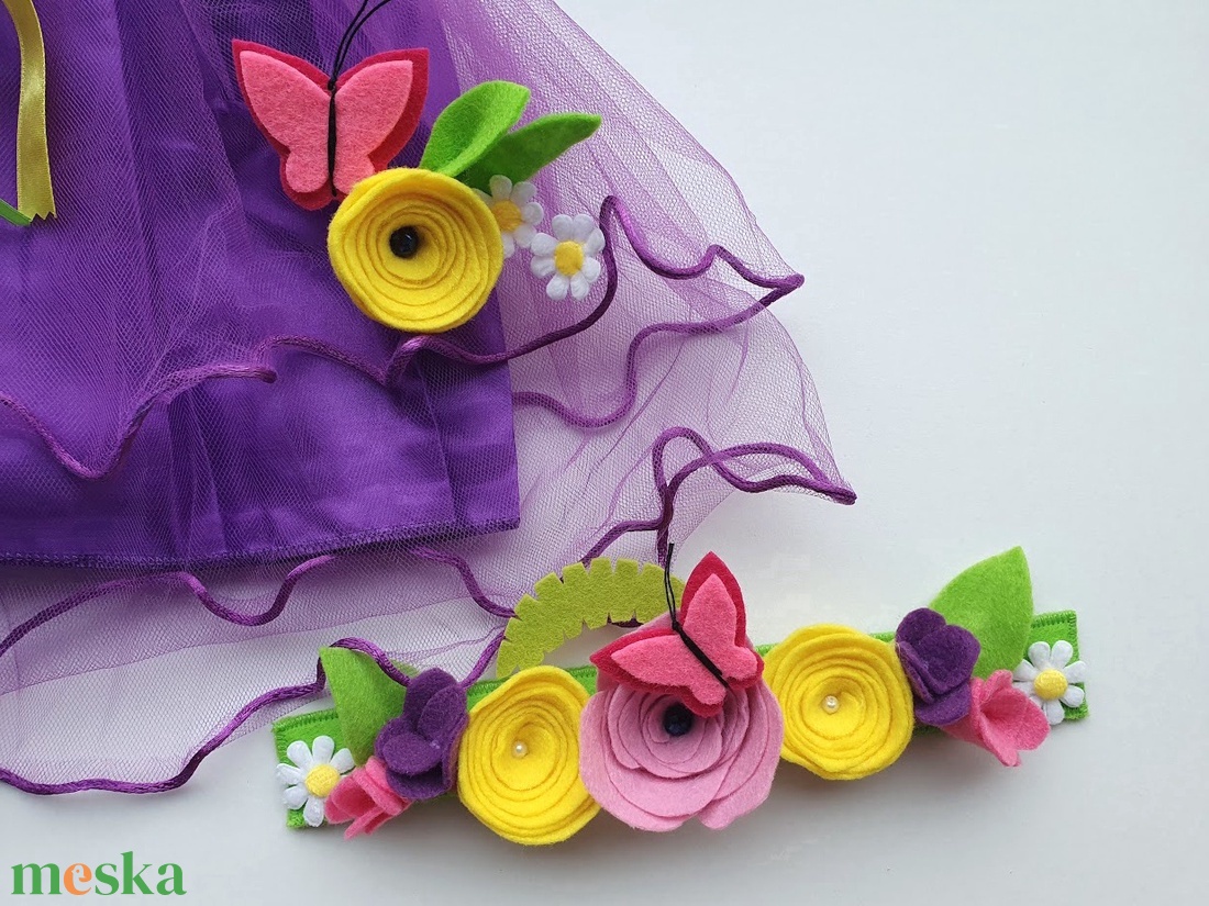 Tavasz tündér farsangi jelmez szett  RENDELHETŐ! - ruha & divat - jelmez & álarc - jelmez - Meska.hu