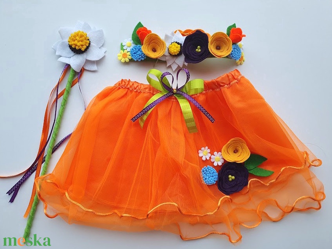 Tavasz tündér farsangi jelmez szett  RENDELHETŐ!!! - ruha & divat - jelmez & álarc - jelmez - Meska.hu