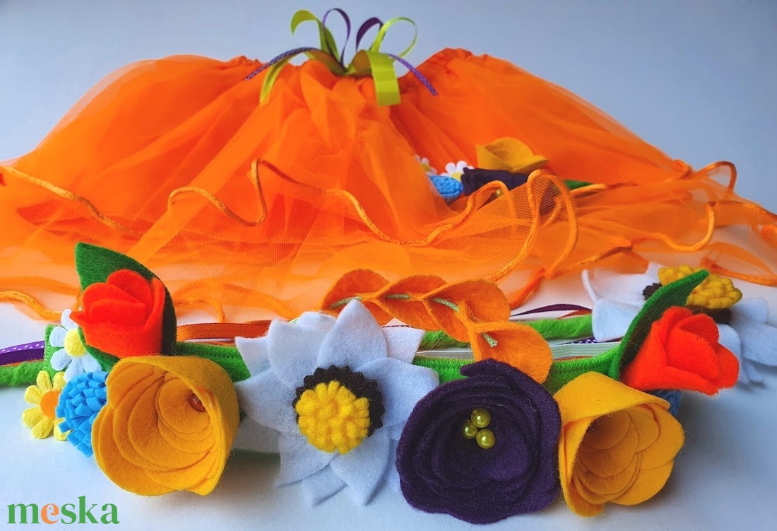 Tavasz tündér farsangi jelmez szett  RENDELHETŐ!!! - ruha & divat - jelmez & álarc - jelmez - Meska.hu