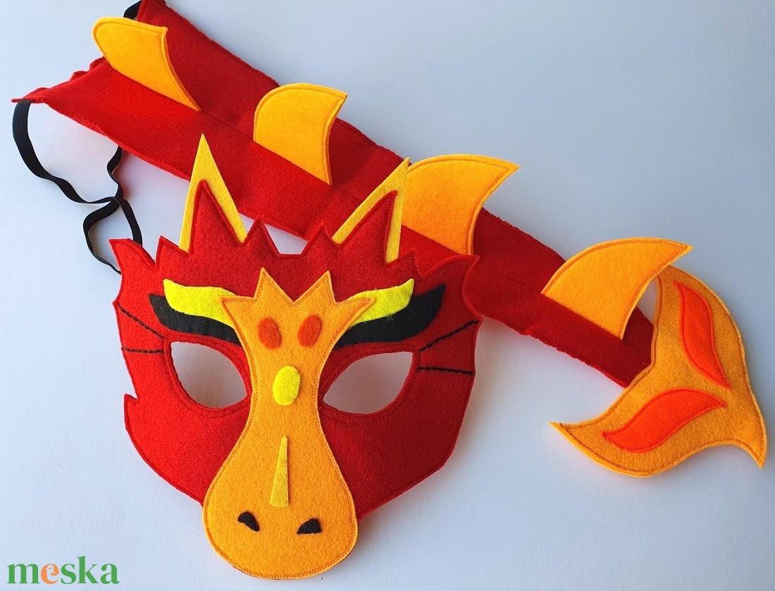 Sárkány farsangi jelmez szett -RENDELHETŐ!!!! - ruha & divat - jelmez & álarc - jelmez - Meska.hu