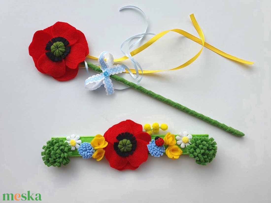 Pipacs tündér farsangi jelmez szett �RENDELHETŐ! - ruha & divat - jelmez & álarc - jelmez - Meska.hu