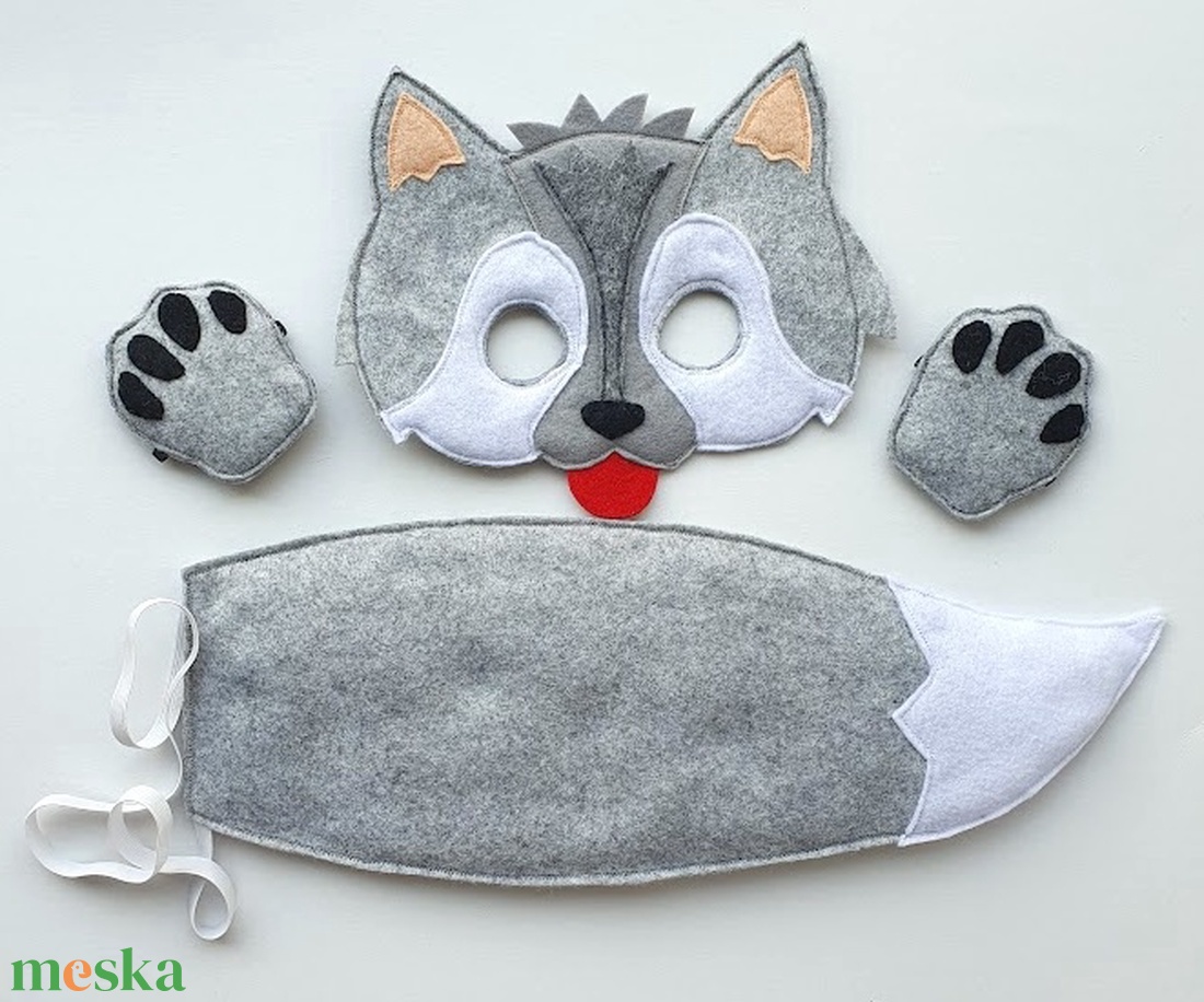 Farkas/Husky farsangi jelmez szett (világos szürke)-AZONNAL VIHETŐ! - ruha & divat - jelmez & álarc - jelmez - Meska.hu Farkas/Husky farsangi jelmez szett (világos szürke)-AZONNAL VIHETŐ! - ruha & divat - jelmez & álarc - jelmez - Meska.hu