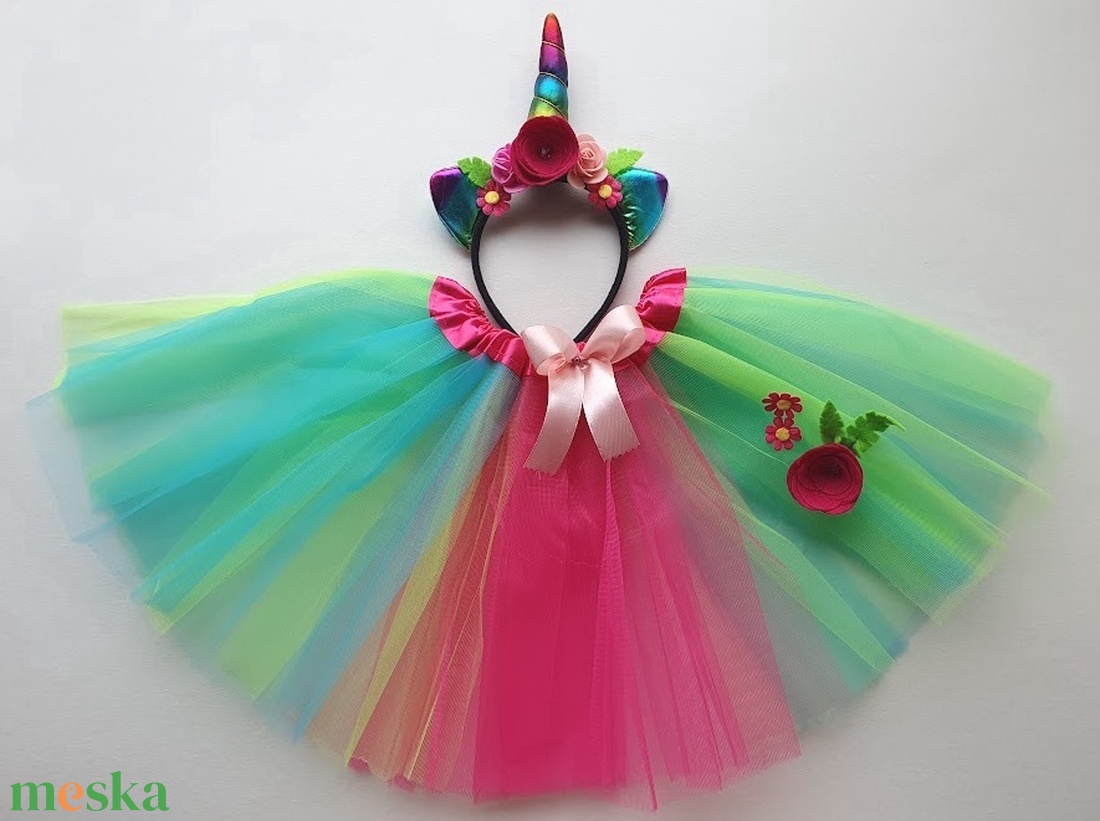 Szivárvány unikornis farsangi jelmez szett � AZONNAL VIHETŐ! - ruha & divat - jelmez & álarc - jelmez - Meska.hu